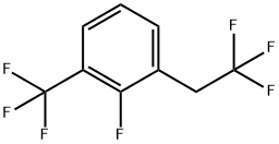 2-Fluoro-1-(2,2,2-trifluoroethyl)-3-(trifluoromethyl)benzene Structure