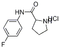 N-(4-Fluorophenyl)-2-pyrrolidinecarboxamidehydrochloride 구조식 이미지