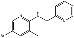 5-Bromo-3-methyl-N-(2-pyridinylmethyl)-2-pyridinamine Structure