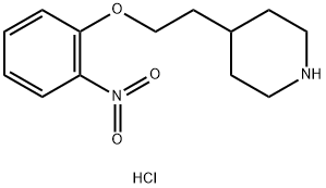 4-[2-(2-Nitrophenoxy)ethyl]piperidinehydrochloride Structure