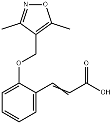 2-propenoic acid, 3-[2-[(3,5-dimethyl-4-isoxazolyl)methoxy 구조식 이미지