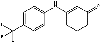 2-cyclohexen-1-one, 3-[[4-(trifluoromethyl)phenyl]amino]- 구조식 이미지