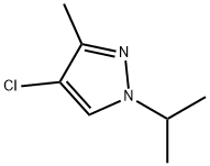 1H-pyrazole, 4-chloro-3-methyl-1-(1-methylethyl)- 구조식 이미지