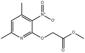 acetic acid, [(4,6-dimethyl-3-nitro-2-pyridinyl)oxy]-, met Structure