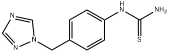 N-[4-(1H-1,2,4-Triazol-1-ylmethyl)phenyl]thiourea Structure
