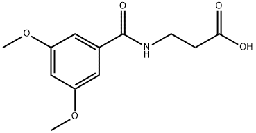 N-(3,5-Dimethoxybenzoyl)-beta-alanine 구조식 이미지