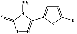 4-Amino-5-(5-bromo-2-thienyl)-4H-1,2,4-triazole-3-thiol Structure