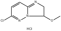 6-Chloro-3-methoxy-2,3-dihydroimidazo-[1,2-b]pyridazine hydrochloride Structure