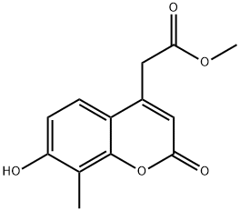 Methyl (7-hydroxy-8-methyl-2-oxo-2H-chromen-4-yl)-acetate 구조식 이미지