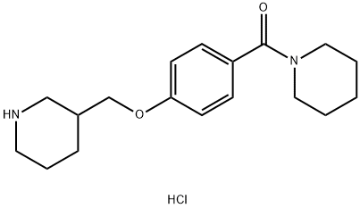 1-[4-(Piperidin-3-ylmethoxy)benzoyl]piperidine hydrochloride 구조식 이미지