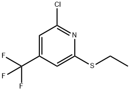 2-Chloro-6-ethylsulfanyl-4-trifluoromethyl-pyridine Structure