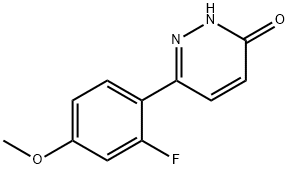 6-(2-Fluoro-4-methoxyphenyl)pyridazin-3(2H)-one 구조식 이미지