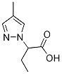 2-(4-Methyl-1H-pyrazol-1-yl)butanoic acid Structure