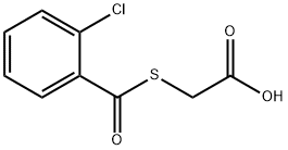 [(2-Chlorobenzoyl)thio]acetic acid Structure