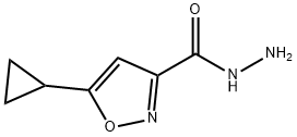 5-Cyclopropyl-3-isoxazolecarbohydrazide 구조식 이미지