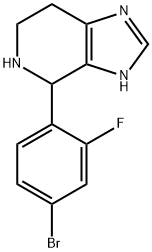 4-(4-Bromo-2-fluorophenyl)-4,5,6,7-tetrahydro-3H-imidazo[4,5-c]pyridine Structure