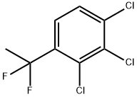 1,2,3-Trichloro-4-(1,1-difluoroethyl)benzene Structure