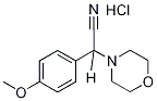 (4-Methoxy-phenyl)-morpholin-4-yl-acetonitrile hydrochloride 구조식 이미지