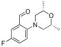 2-[(2R,6S)-2,6-Dimethyl-1,4-oxazinan-4-yl]-5-fluorobenzenecarbaldehyde 구조식 이미지