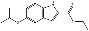 Ethyl 5-isopropoxy-1H-indole-2-carboxylate 구조식 이미지