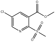 Methyl 5-chloro-2-methanesulfonylpyridine-3-carboxylate Structure