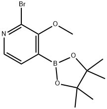 2-Bromo-3-methoxy-4-(4,4,5,5-tetramethyl-1,3,2-dioxaborolan-2-yl)pyridine Structure