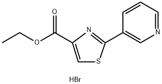 2-Pyridin-3-yl-thiazole-4-carboxylic acid ethyl ester hydrobromide Structure