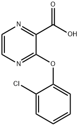 3-(2-Chlorophenoxy)pyrazine-2-carboxylic acid 구조식 이미지