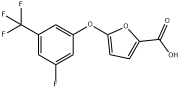 5-[3-Fluoro-5-(trifluoromethyl)phenoxy]-2-furoic acid Structure