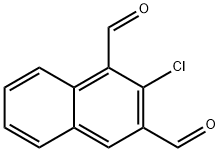 2-Chloronaphthalene-1,3-dicarbaldehyde 구조식 이미지