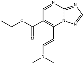 Ethyl 7-[(E)-2-(dimethylamino)vinyl][1,2,4]-triazolo[1,5-a]pyrimidine-6-carboxylate 구조식 이미지