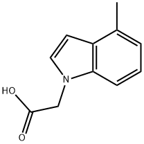 (4-Methyl-1H-indol-1-yl)acetic acid Structure