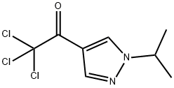 2,2,2-Trichloro-1-(1-isopropyl-1H-pyrazol-4-yl)-ethanone Structure