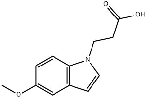 3-(5-Methoxy-1H-indol-1-yl)propanoic acid 구조식 이미지