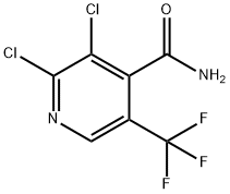 2,3-Dichloro-5-(trifluoromethyl)isonicotinamide Structure