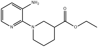 Ethyl 1-(3-aminopyridin-2-yl)piperidine-3-carboxylate 구조식 이미지