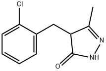 4-(2-Chlorobenzyl)-3-methyl-1H-pyrazol-5-ol Structure