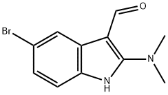 5-Bromo-2-(dimethylamino)-1H-indole-3-carbaldehyde Structure