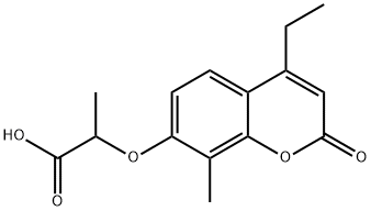 2-[(4-Ethyl-8-methyl-2-oxo-2H-chromen-7-yl)oxy]-propanoic acid Structure