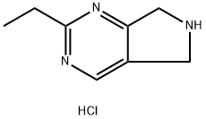 2-Ethyl-6,7-dihydro-5H-pyrrolo[3 ,4-d]pyrimidine dihydrochloride Structure