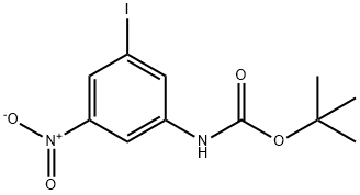 tert-Butyl N-(3-iodo-5-nitrophenyl)carbamate Structure