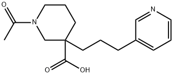 1-Acetyl-3-(3-pyridin-3-yl-propyl)-piperidine-3-carboxylic acid 구조식 이미지