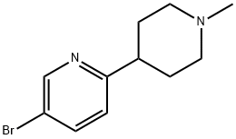 5-Bromo-1'-methyl-1',2',3',4',5',6'-hexahydro-[2,4']bipyridinyl 구조식 이미지