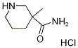 3-Methyl-piperidine-3-carboxylic acid amide hydrochloride Structure