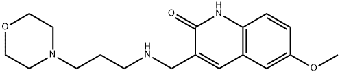 6-Methoxy-3-[(3-morpholin-4-yl-propylamino)-methyl]-1H-quinolin-2-one Structure