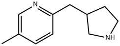 5-Methyl-2-pyrrolidin-3-ylmethyl-pyridine Structure