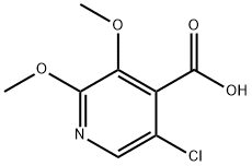 5-클로로-2,3-디메톡시이소니코틴산 구조식 이미지