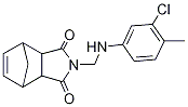 2-{[(3-Chloro-4-methylphenyl)amino]methyl}-3a,4,7,7a-tetrahydro-1H-4,7-methanoisoindole-1,3-dione Structure