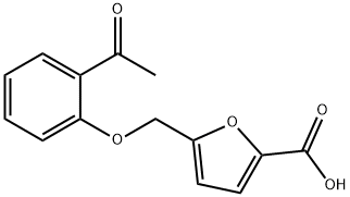 5-[(2-Acetylphenoxy)methyl]-2-furoic acid Structure