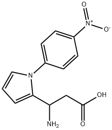 3-Amino-3-[1-(4-nitrophenyl)-1H-pyrrol-2-yl]propanoic acid 구조식 이미지